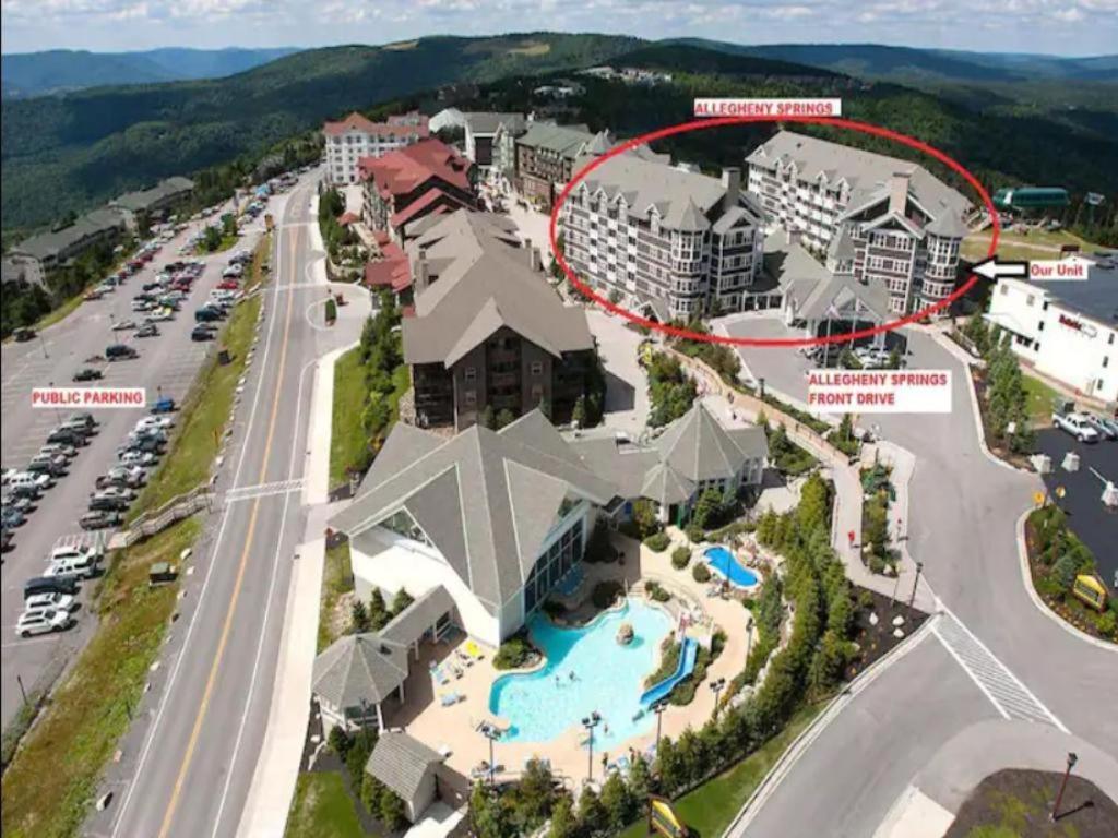 Allegheny Spring 239 King, Bed/Ski-In, Out/Pool & Hot Tub Snowshoe Exteriör bild